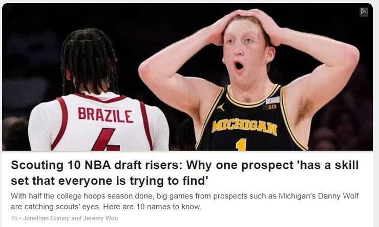 הכתבה על דני וולף ב-ESPN