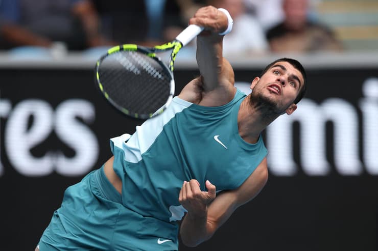 ממשיך לדרוס. קרלוס אלקראס (Clive Brunskill/Getty Images) הטניסאי הספרדי קרלוס אלקראס