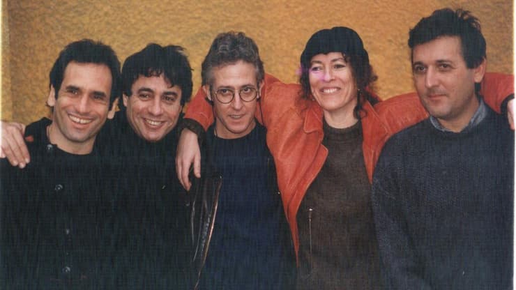 יוני רכטר, יהודית רביץ, גידי גוב, יהונתן גפן ודויד ברוזה. חברי הכבש השישה עשר (צילום: אפי שריר) יוני רכטר, יהודית רביץ, גידי גוב, יהונתן גפן ודויד ברוזה. חברי הכבש השישה עשר