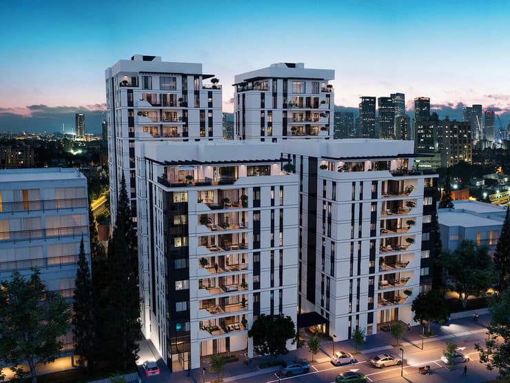 הדמיית פרויקט פינוי בינוי בדרך השלום בתל אביב (הדמיה: viewpoint) הדמיית פרויקט פינוי בינוי בדרך השלום בתל אביב