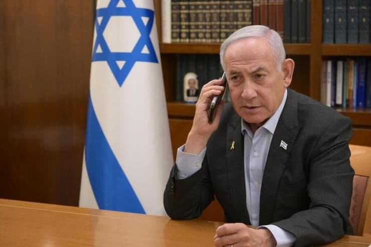רה"מ בנימין נתניהו בשיחה עם דונלד טראמפ בה הוא מודה לו על שסייע לישראל לחתימה על עסקה לשחרור חטופים