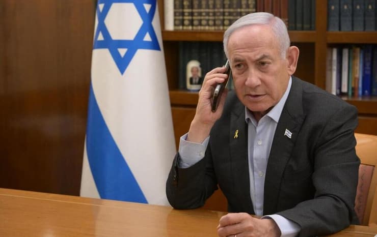 רה"מ בנימין נתניהו בשיחה עם דונלד טראמפ בה הוא מודה לו על שסייע לישראל לחתימה על עסקה לשחרור חטופים