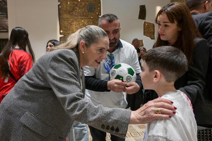 ילדי מג'דל שמס בבית הנשיא