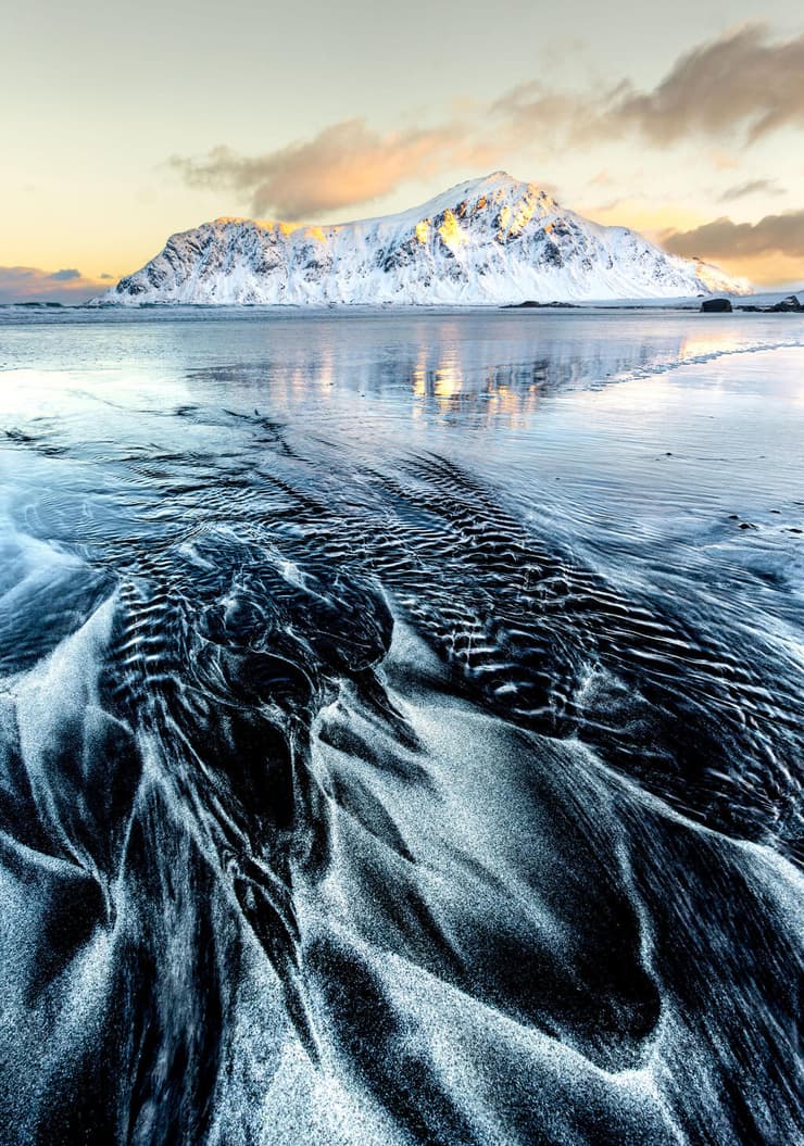 חוף Skagsanden בזריחה (צילום: גלעד טופז) חוף Skagsanden בזריחה