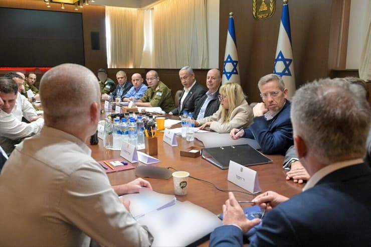 דיון הקבינט המדיני-ביטחוני בלשכת ראש הממשלה בירושלים