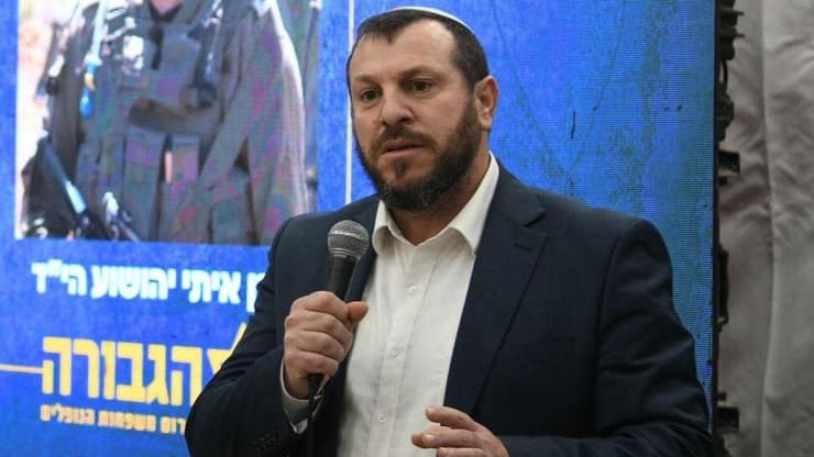 ח"כ עמיחי אליהו במאהל הגבורה, ירושלים