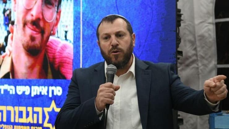 ח"כ עמיחי אליהו במאהל הגבורה, ירושלים
