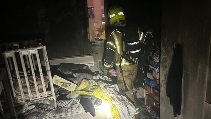 זירת השריפה בבית שאן