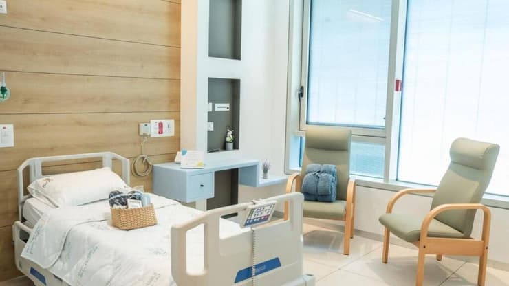 החדרים שבהם יאושפזו השבים בבילינסון צוידו בכל טוב, עד לפרט הקטן ביותר (צילום: דוברות בילינסון) המתחם שבו ייקלטו חטופים בבית החולים בילינסון