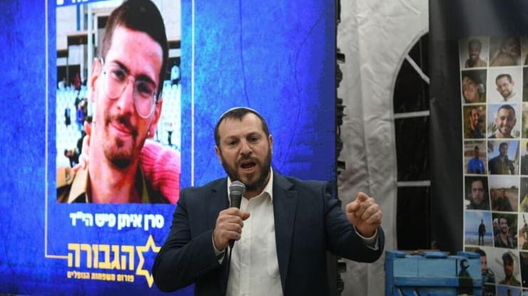ח"כ עמיחי אליהו במאהל הגבורה, ירושלים