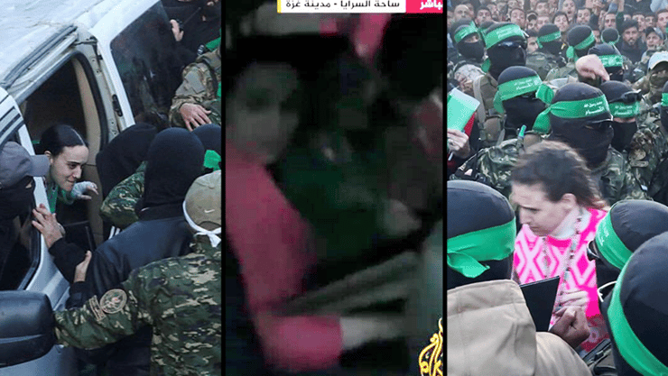 החטופות עוברות לידי הצלב האדום