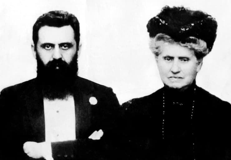 בנימין זאב הרצל ואימו ג'נט