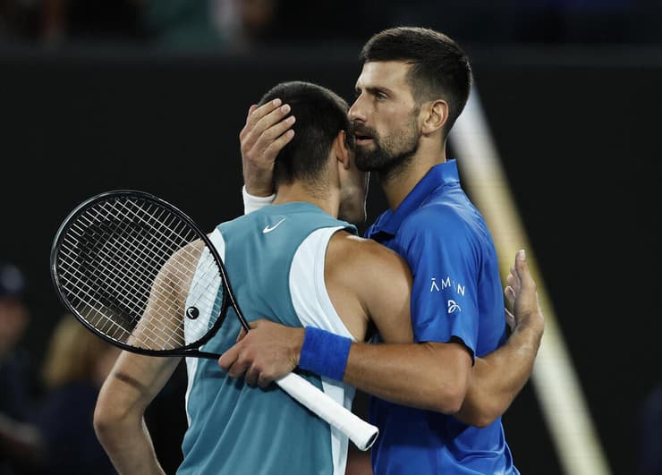 ג'וקוביץ' ואלקראס לאחר בסיום