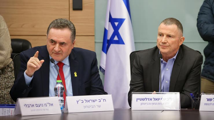 אדלשטיין וכ"ץ בוועדת החוץ והביטחון, בחודש ינואר (צילום: דוברות הכנסת - נועם מושקוביץ') ועדת החוץ והביטחון