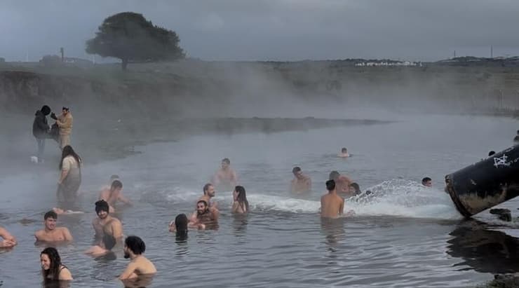 טבילה חורפית במאגר עורבים
