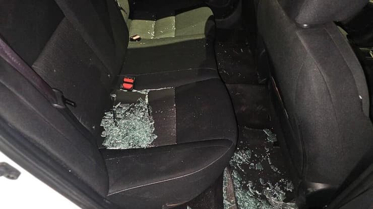 הנזק שנגרם לרכבי משטרה במהלך הפרת הסדר בבית שמש