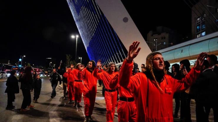 מחאה של ארגוני ימין נגד התעמרותה של מערכת הביטחון במתיישבים