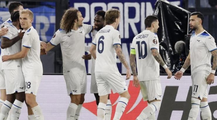 שחקני לאציו בטירוף (רויטרס) שחקני לאציו בטירוף