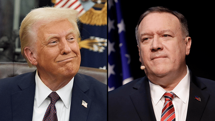 מייק פומפאו ודונלד טראמפ