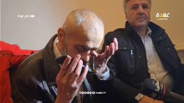 אבו מאזן מברך את המחבל יאסר אבו-בכר, האחראי לפיגוע בנתניה ב-2002