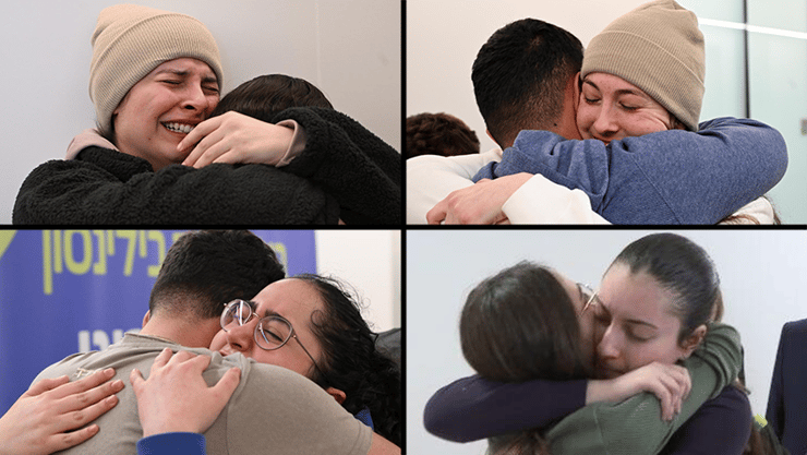 דניאלה גלבוע, לירי אלבג, נעמה לוי וקרינה ארייב בפגישה עם המשפחות (צילום: חיים צח, לע"מ) דניאלה גלבוע, לירי אלבג, נעמה לוי וקרינה ארייב בפגישה עם המשפחות