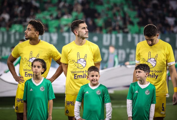 שחקני מכבי ת"א (צילום: עוז מועלם) שחקני מכבי ת"א