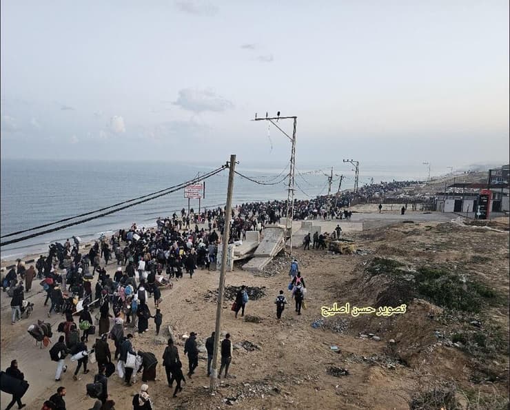 עקורים עזה נצרים ציר רצועת רצועה פלסטינים עקורים