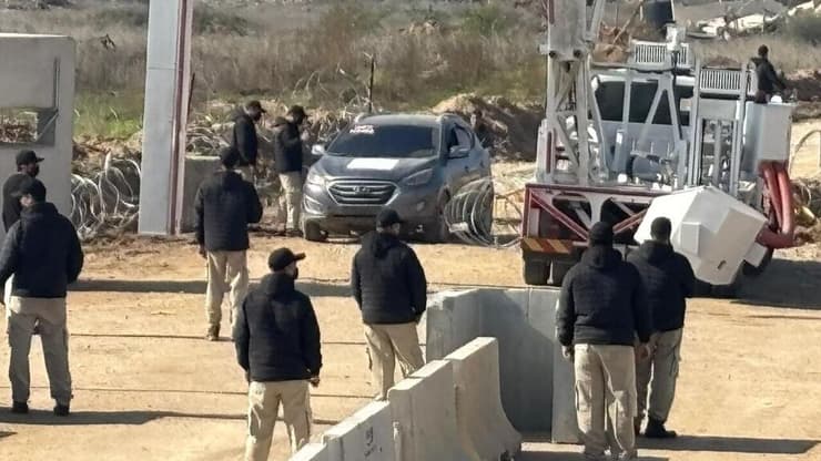 המעבר הרכוב בנצרים החל  לעבוד ולבדוק עזתים שעוברים צפונה