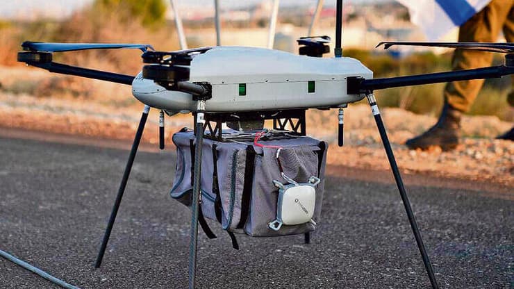 הרחפן "אדמדם" של צה"ל שמביא מנות דם לשדה הקרב