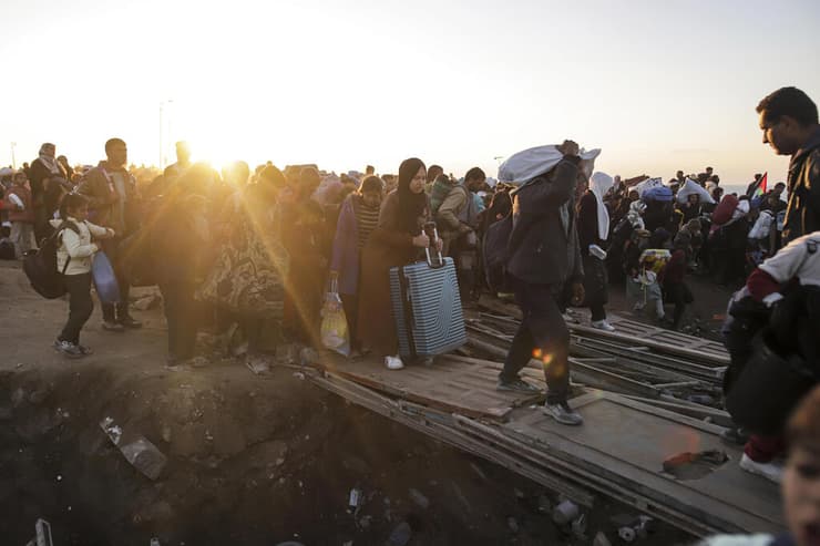 חזרת העקורים הפלסטינים לצפון רצועת עזה