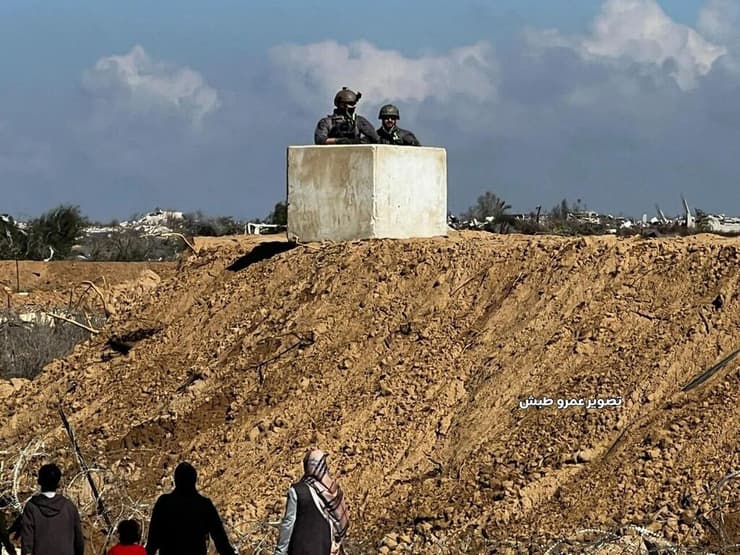 כוחות מצריים במעבר מדרום לצפון רצועת עזה