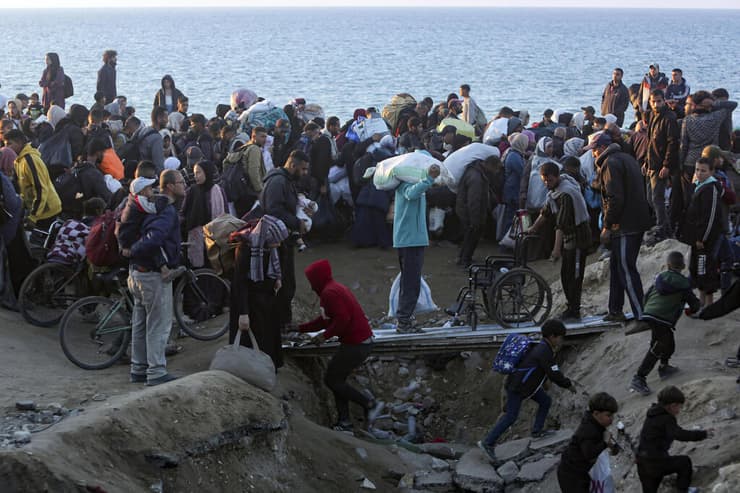 חזרת העקורים הפלסטינים לצפון רצועת עזה
