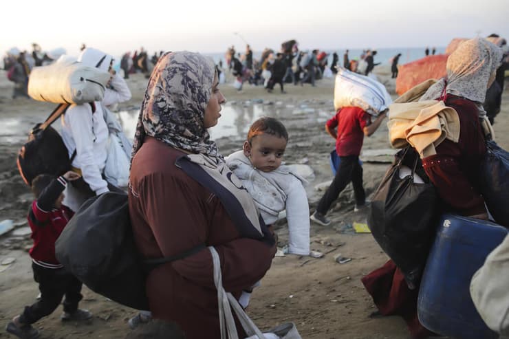 חזרת העקורים הפלסטינים לצפון רצועת עזה