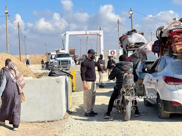 כוחות מצריים במעבר מדרום לצפון רצועת עזה