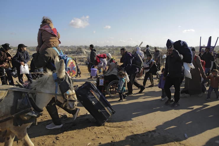 חזרת העקורים הפלסטינים לצפון רצועת עזה