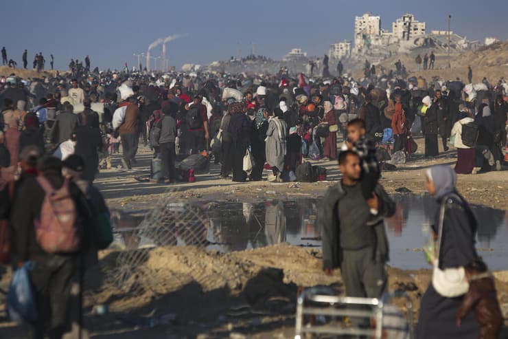 חזרת העקורים הפלסטינים לצפון רצועת עזה