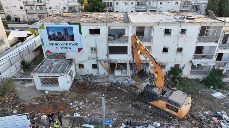 פרויקט פינוי בינוי של אזורים בהרצליה (צילום: Lavi UAV) פרויקט פינוי בינוי של אזורים בהרצליה
