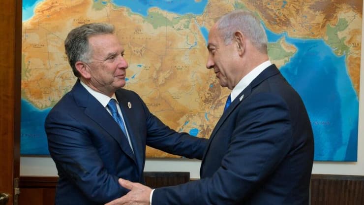 ראש הממשלה בנימין נתניהו נפגש בלשכתו עם שליחו המיוחד של נשיא ארצות-הברית למזרח-התיכון, סטיב וויטקוף