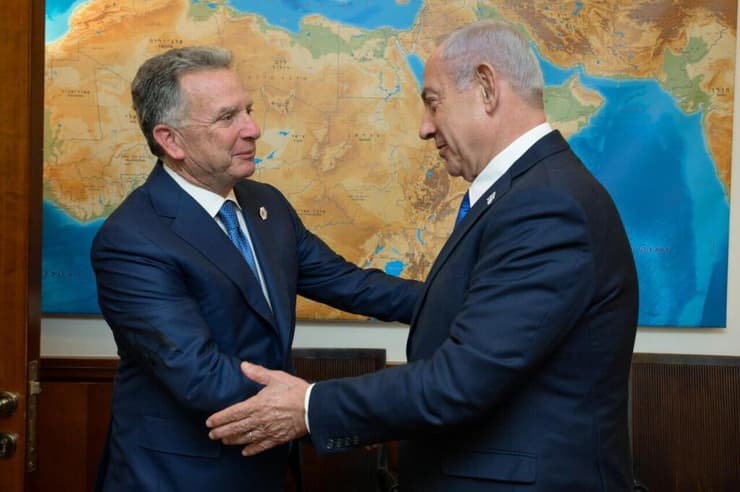 ראש הממשלה בנימין נתניהו נפגש בלשכתו עם שליחו המיוחד של נשיא ארצות-הברית למזרח-התיכון, סטיב וויטקוף