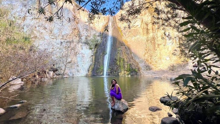 חן יוסף במפל הלבן בנחל אל על