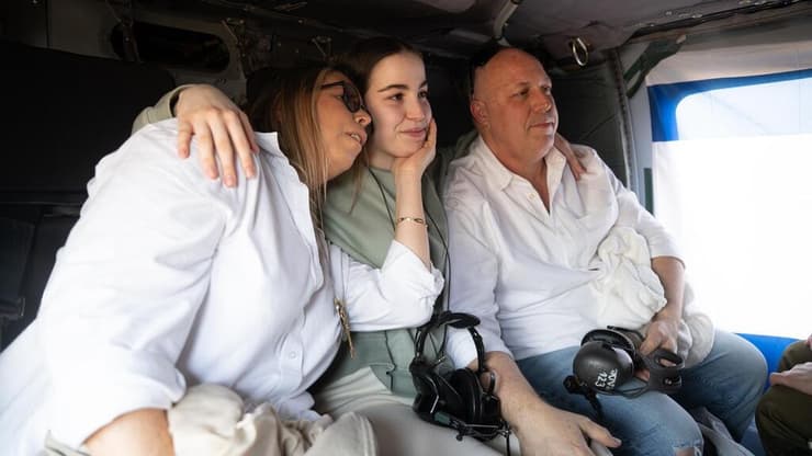 אגם ברגר במסוק בדרכה לבית חולים