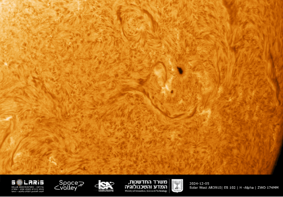 אפשר לחקור את הפעילות של אזורים שונים בשמש, לפי אורכי הגל שנפלטים מהם. אחד מצילומי השמש שנעשו במצפה החדש