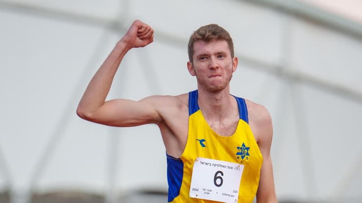 הישג נאה. קפיטולניק (צילום: רועי כפיר, איגוד האתלטיקה בישראל) קפיטולניק אחרי השיא האישי החדש