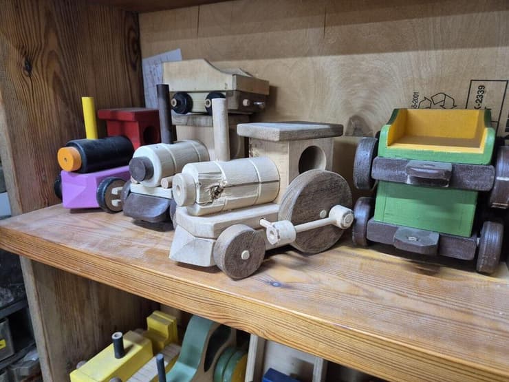 קטר העץ שספג קליע ב-7 באוקטובר   