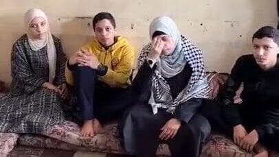 תיעוד נדיר למשפחת מוחמד דף בעזה