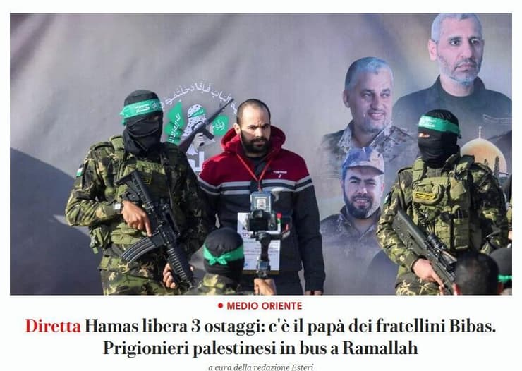 סיקור ב עולם ב כלי תקשורת של שחרור חטופים קית' סיגל עופר קלדרון ו ירדן ביבס עסקה חמאס עסקת החטופים