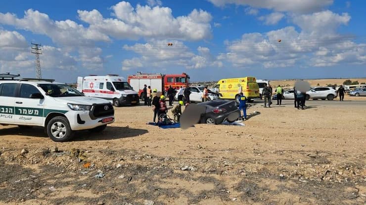 שני הרוגים ופצועים בתאונת דרכים בצומת הנשיא