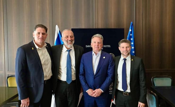 סטיב וויטקוף, אריה דרעי, בצלאל סמוטריץ’ ורון דרמר