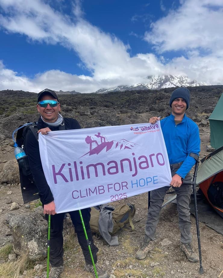 מעיין גבאי (מימין). "עדיין מנסה לעכל את החוויה המנטלית"    