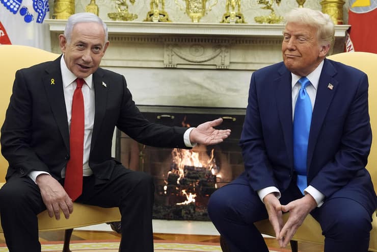ראש הממשלה בנימין נתניהו נפגש עם נשיא ארה"ב דונלד טראמפ בבית הלבן